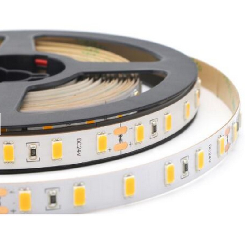 دي سي12V 24V5630 60Led شريط LED مرن أبيض دافئ